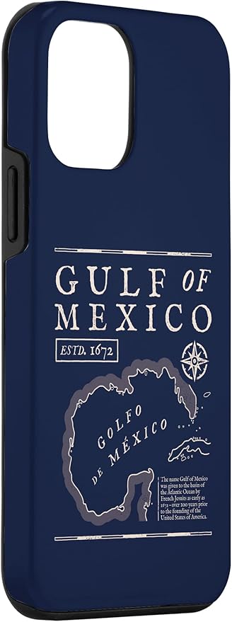 Gulf of Mexico 1672 Historic Map Case for iPhone 12 mini