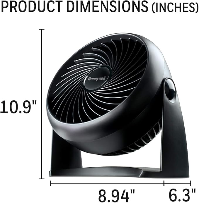 Honeywell HT-900 TurboForce Air Circulator Fan Black