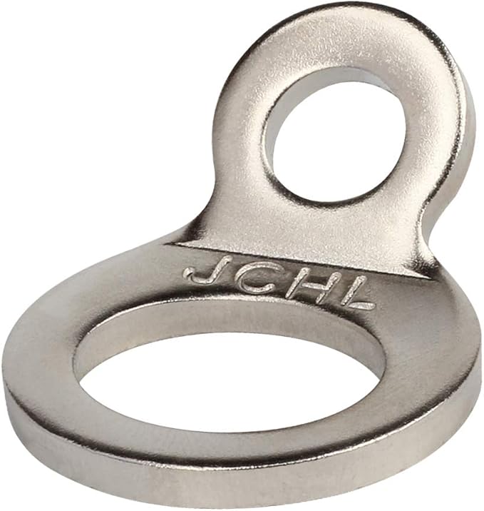 Stainless Steel Tie-Down Anchors Hooks Multi-Purpose Dirt Bike Tie Down Strap Rings for Motorcycle Dirtbike ATV Trailer Truck Rosa-Gold (10-Pack)