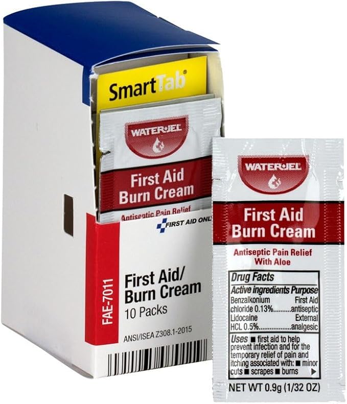 First Aid Only FAE-7011 SmartCompliance Refill Burn Cream Packets, 10 Count- Pack of 2