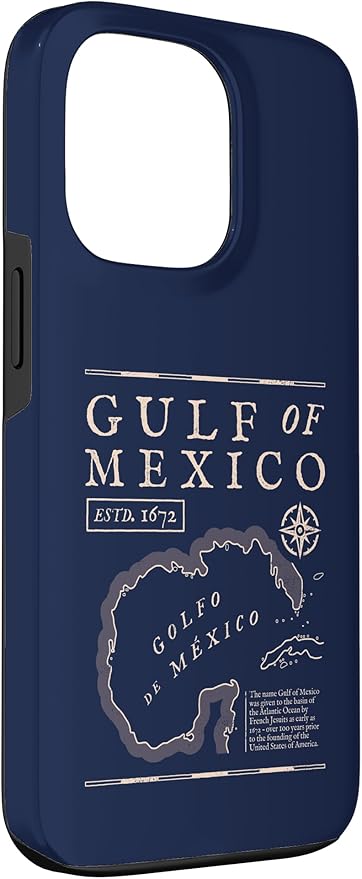 Gulf of Mexico 1672 Historic Map Case for iPhone 13 Pro