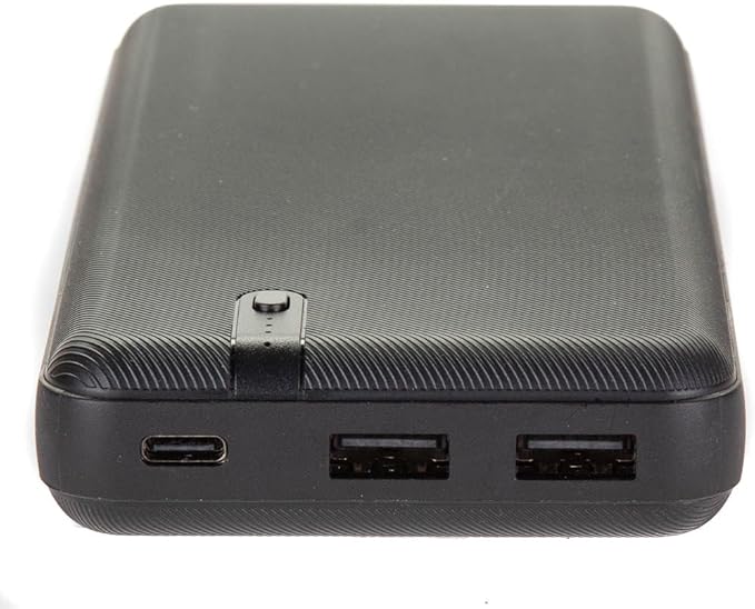 Interstate Batteries Portable Charger, 20,000mAH Power Bank, 20K Battery Pack with 2-Port, 5V, 20Ah High-Speed Charging for Cell Phones, Tablets, Electronics, Emergencies (LED, USB Input and Output)