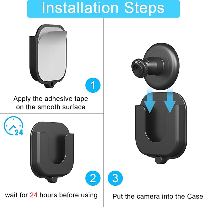 3PACK Adhesive Wall Mount Bracket for Blink Outdoor 4th Gen & 3rd Gen, Blink Indoor/Blink Mini/Mini 2 Camera, No Tools Need No Drill