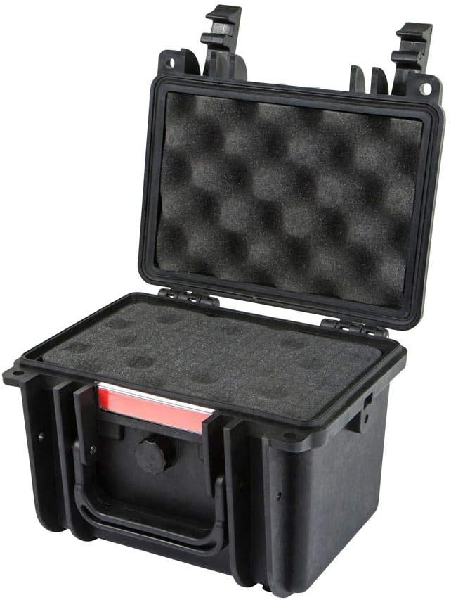 Pure Outdoor by Monoprice Weatherproof Hard Case with Customizable Foam, Shockproof, Lightweight, 8 x 7 x 6 in