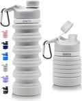 ONTA Collapsible BPA Free Silicone Water Bottle, 20oz - Portable, Leakproof, Easy Clean, Shatter Resistant, Travel Friendly