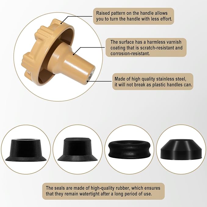 RK-17MH Outside Faucet Repair Kit Metal Handle Compatible with Woodford Model 17