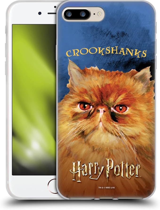 Head Case Designs Officially Licensed Harry Potter Crookshanks Prisoner of Azkaban II Gel Case [Military Grade Protection] Compatible with Apple iPhone 7 Plus/iPhone 8 and Compatible with MagSafe