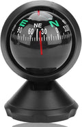 Car Compass, Night Vision Electronic Digital Compass, Direction Guidance for Boat Vehicle, Can be Decorative Ornament or Birthday Present, Pivoting Compass, Stick, Easy to Read, Black