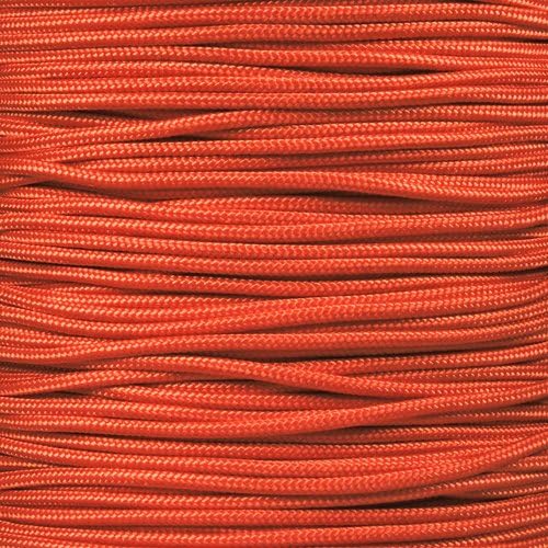 Paracord Planet 325 Paracord – 3 mm Type II Nylon Parachute Cord with 3 Inner Strands (International Orange, 100 ft)