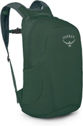 Osprey Ultralight Collapsible Stuff Pack - Lightweight, Packable Travel Backpack — Extra Bag For Travel and Every Day — 18 L Capacity Daypack to Expand Luggage, Tundra Green | Ultralight, Stuff Pack