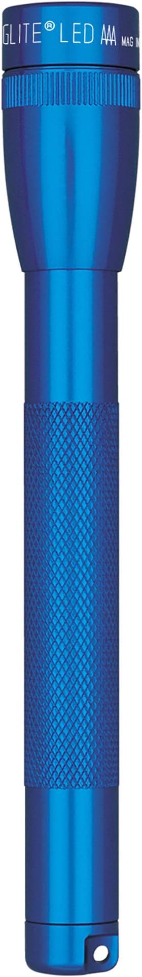MagLite Mini LED Flashlight – Compact, Water-Resistant, Twist On/Off, 2-Cell AAA Battery-Powered – Blue