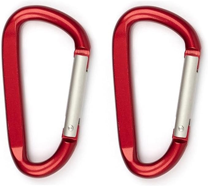 LESHIRY Large Carabiners Keychain 3" Aluminum D Shape Premium Durable D-Ring Carabiner Clip Hook Camping Accessories Snap Link Key Chain Durable Improved Design
