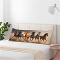 20x54 Body Pillow Cover Horse Zipper Body Pillowcase Western Stallion Horses Side Sleeper Pillow Covers Body Pillow Cushion Cover for Men Women Home Bedroom
