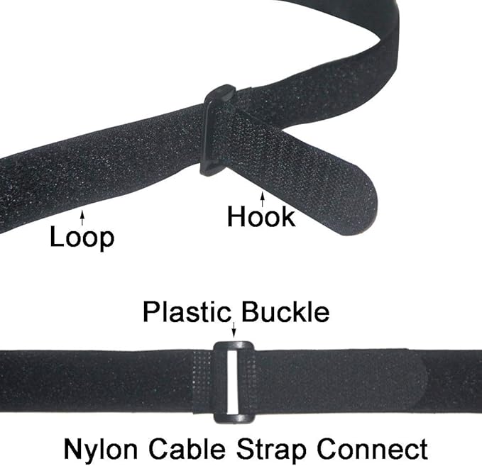 Reusable Fastening Straps Straps,16 Pack (36-18) inch Hook And Loop Straps,Cable Management Adjustable Multipurpose Hook And Loop Securing Straps