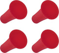 Rubber Cap for X-Grip Mount Holder Compatible with RAM Bicycle Motorcycle Phone Holder Stand - Non-Slip Phone Mount Bracket Cap Replacement for X-Grip Rubber Cap RAP-UN-CAP-4U (4PCS Red)