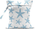 Wet Bag, Wet Dry Bag, Wet Bag for Swimsuit Travel Beach Pool Dirty Yoga Gym Clothes Makeup Bag Beach Wedding Supplies Waterproof Reusable Shell Pearl Starfish Gifts