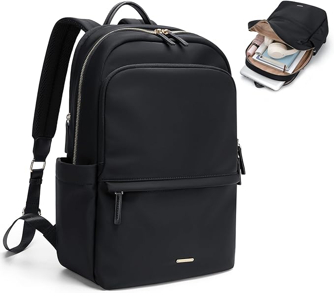 GOLF SUPAGS Women Laptop Backpack Casual Daypack for Work Travel College Backpack Purse Separate Laptop Compartment Fits 15.6 Inch Notebook