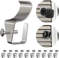 Hibezos 12 Pack Vinyl Siding Clip Hooks for All-New Outdoor Camera, No-Hole Needed Outdoor Siding Hanger Mounting for Home Security Camera, Vinyl Siding Mount (Set of 12)