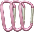 LESHIRY Large Carabiners Keychain 3" Aluminum D Shape Premium Durable D-Ring Carabiner Clip Hook Camping Accessories Snap Link Key Chain Durable Improved Design