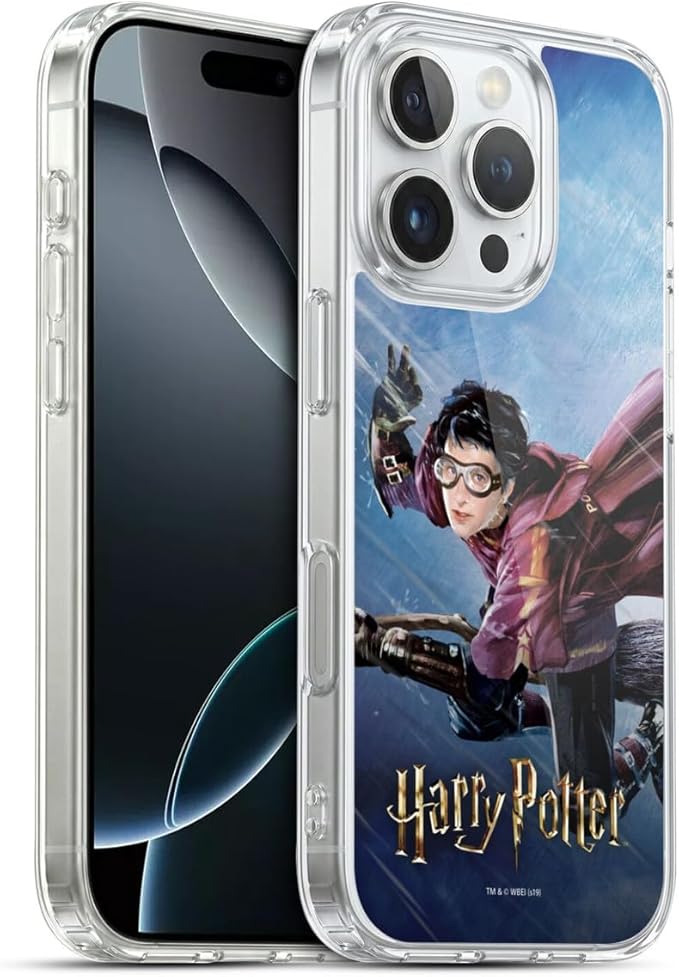 Head Case Designs Officially Licensed Harry Potter Quidditch 1 Prisoner of Azkaban II Gel Case [Military Grade Protection] Compatible with Apple iPhone 16 Pro and Compatible with MagSafe