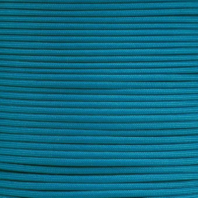 Paracord Planet Solid Color 550lb Paracord – 7 Strand Type III Nylon Cord for Indoor and Outdoor Tasks – Caribbean (50 ft)