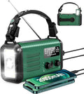 Hand Crank Emergency Radio, NOAA Weather Radio with AM/FM & Solar Radio, 20000MAH Rechargeable Battery Powered, Cell Phone Charging, Flashlight Reading Lamp Headphone Jack, SOS Alarm for Emergency