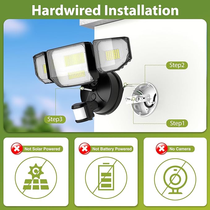Abovizo 150W 16500LM LED Flood Lights Outdoor Motion Sensor, 6500K Security Lights Motion Sensor, IP65 Waterproof, Dusk to Dawn Floodlight for Outside, Garage, Yard, Porch, Barn