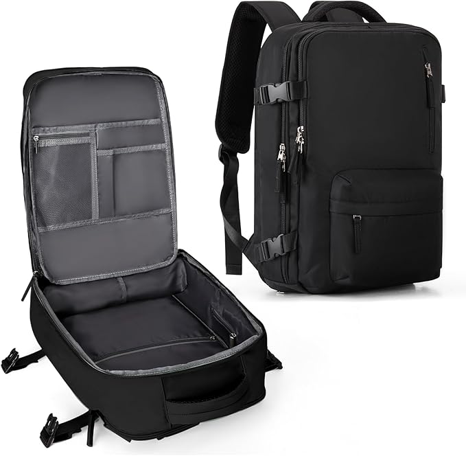WONHOX Large Travel Backpack Carry on Flight Approved Laptop Work Business Backpack for Women Men Mochila de Viaje