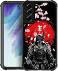 for Samsung Galaxy S22 Plus Case, Sakura Japanese Samurai Pattern Graphic Design Girl Boy Soft Silicone Hard Acrylic Shock Protection for Samsung Galaxy S22 Plus