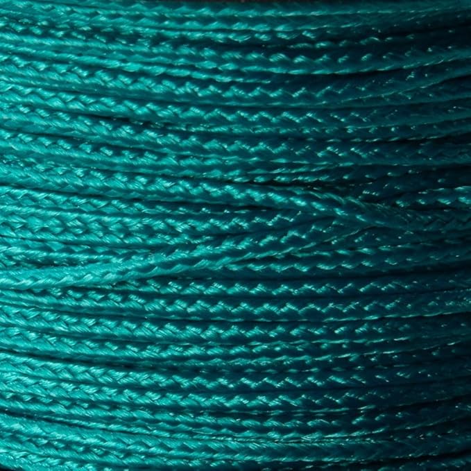 Paracord Planet Micro Paracord – Thin Braided Cord for Crafting, Fishing, and DIY Projects in 125 ft Spools – Seafoam