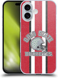 Head Case Designs Officially Licensed Ohio State University Helmet Football Graphics Hard Back Case Compatible with Apple iPhone 16