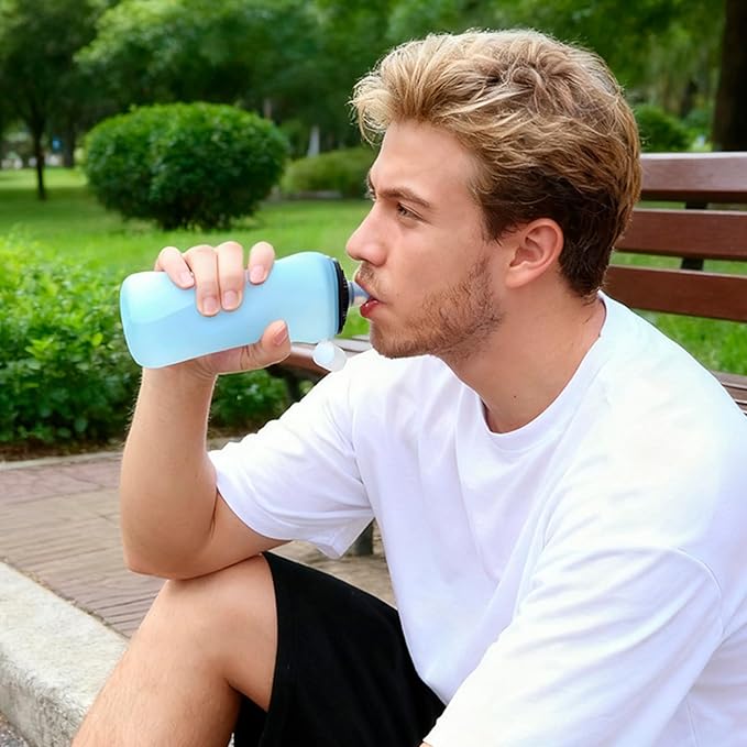 Leakproof Folding Water Bottles for Active Lifestyles Travel Outdoor Sports Light Weight Space Saving Drink Container Camping Water Bottles