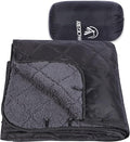 REDCAMP Large Camping Blanket with Sherpa Lining, Cold Weather Warm Outdoor Blanket Windproof for Camping Stadium, Hiking, Machine Washable （59"x 79"）