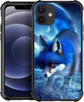 for iPhone 11 Case, Snowy Mountain Fox Lake Pattern Graphic Design Girl Boy Soft Silicone Hard Acrylic Shock Protection for iPhone 11