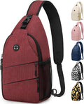 Pritent Crossbody Bags for Women Men Trendy Sling Bag Backpack Casual Chest Bag with Convertible Shoulder Strap