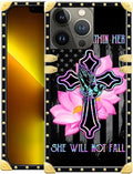 Compatible with iPhone 13 Pro Max Case, Praying Cross Hands Luxury Golden Decoration for Girl Women Soft TPU Shockproof Protective Hard PC Back for iPhone 13 Pro Max