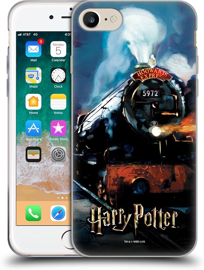 Head Case Designs Officially Licensed Harry Potter Hogwarts Express Prisoner of Azkaban II Gel Case [Military Grade Protection] Compatible with Apple iPhone 7/8 / SE 2020 and Compatible with MagSafe