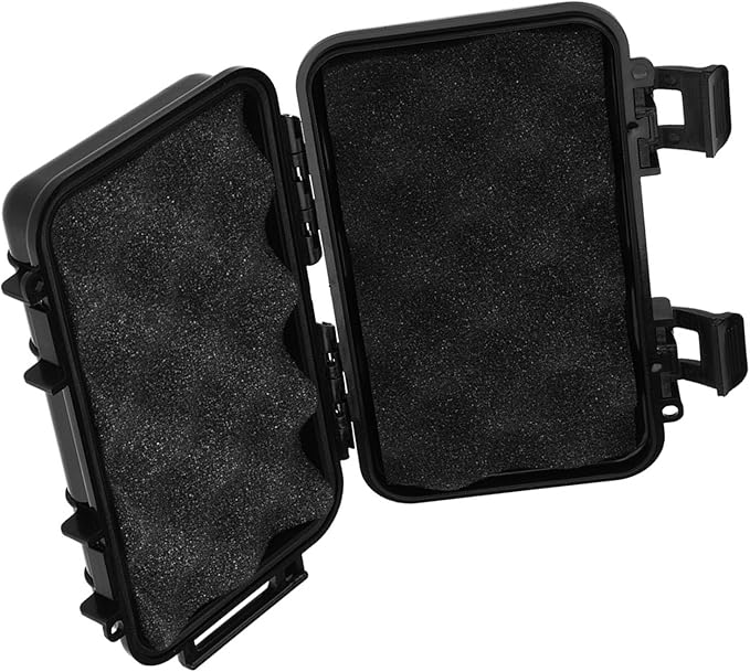 Outdoor Shockproof Waterproof Containers Storage Box, Small Hard Outdoor Camera Carrying Case, ABS Portable Travel Shockproof Pressure-Proof Sealed Box with Shock-Absorbing Pad Inside