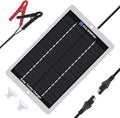 ECO-WORTHY Solar Battery Charger 12 Volt Waterproof Portable Power Solar Panel Solar Trickle Car Battery Charger Maintainer for Car Truck Boat RV Motorcycle Marine Trailer Battery，Plug and Play