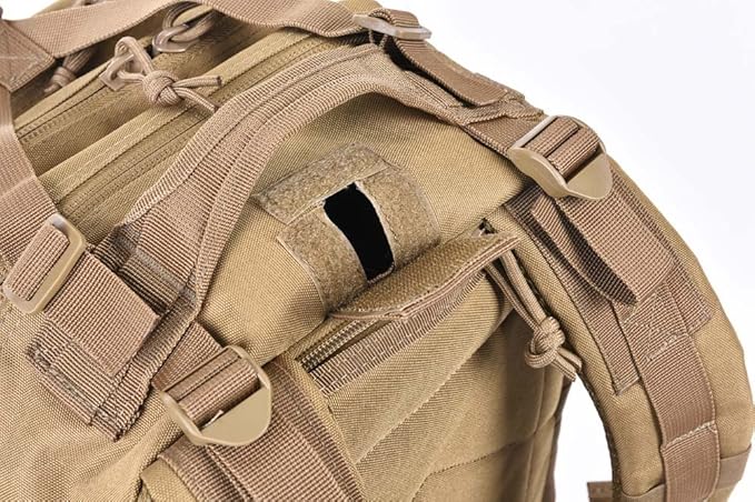 REEBOW GEAR Tactical Backpack for Men Army Molle Military Style Assault Pack Bug Bag Backpacks Daypack (34L Tan)