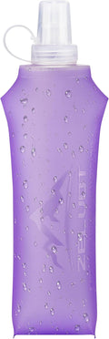 Zelvot Running Vest Soft Flask, BPA-Free 500ml Collapsible Water Bottle for Hydration Backpack, Folding Running Water Bottle for Marathon Hiking Cycling Climbing (Purple, 500 ML)