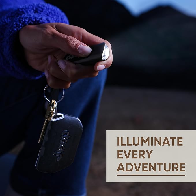 Energizer Jeep Keychain Flashlight, Bright Compact Portable Flashlight Keychain, Touch Tech Auto-Off Feature