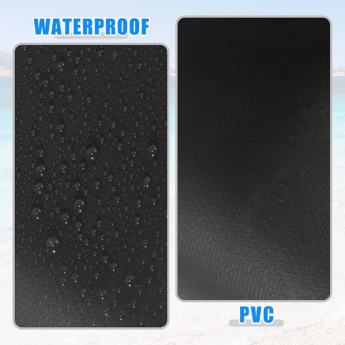 X AUTOHAUX 3pcs PVC Repair Patches with Glue Professional Inflatable Boat Kayak Repair Kit Inflatable Boats Rubber Boats Canoe