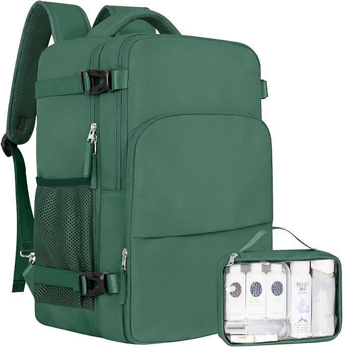 Sinaliy Travel laptop Backpack for Women, Personal Item Size Flight Approved, 16 Inch Laptop Bag with Multi-Pockets, Hiking Backpack, Waterproof Carry On Backpack Casual Daypack Backpack