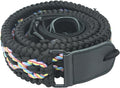 Ten Point Gear® 550 Paracord Guitar Strap - Full Grain Leather Ends for Music Playing Comfort, Stability, and Durability.