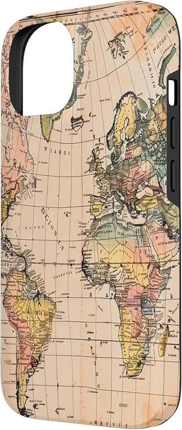 World Map ,Old Map of the World Case for iPhone 14