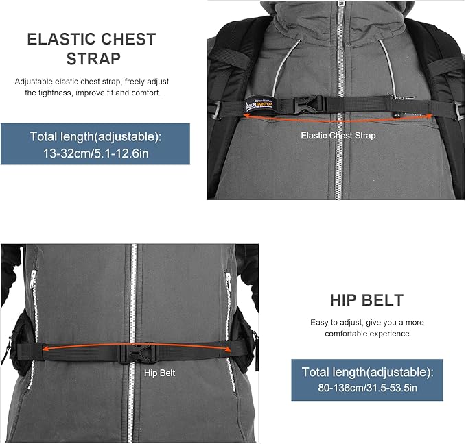 MOUNTAINTOP 30L Hiking Backpack,Men Women Camping Backpack,Lightweight Trekking Travel Backpacks for Climbing Skiing Cycling