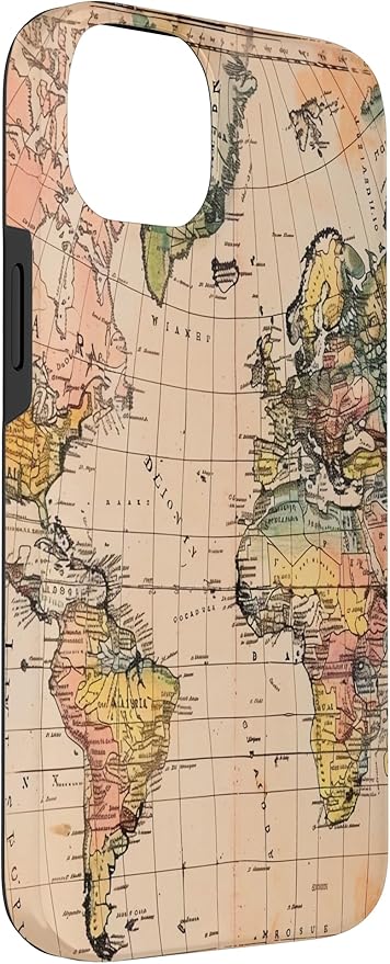 World Map ,Old Map of the World Case for iPhone 14 Plus