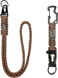 DDOUT Heavy Duty Paracord Lanyard 550 Paracord Braided Keychain for ID Badges, Camera, Whistle, Traveling, Outdoor Activities