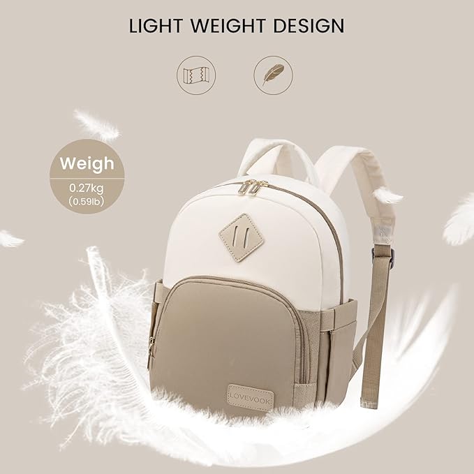 LOVEVOOK Mini Backpack for Women Light Weight Small Waterproof Backpack Purses Daily Backpack… | Light Weight